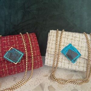 Tweed Plaid Purses